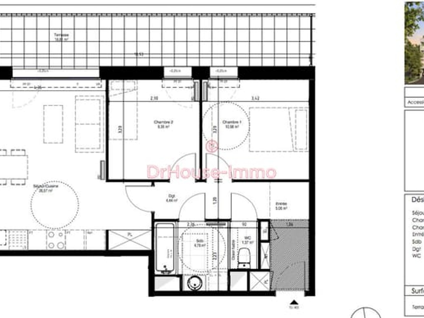 Appartement à vendre - 3 pièces - 62m2 - Lambersart (59130)