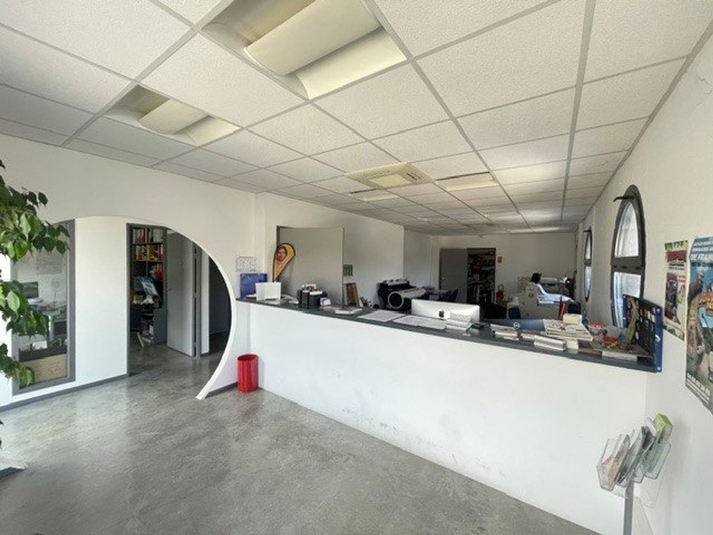 ALES - IMMEUBLE - BUREAUX - 250m2 - 1 GARAGE - PARKINGS.