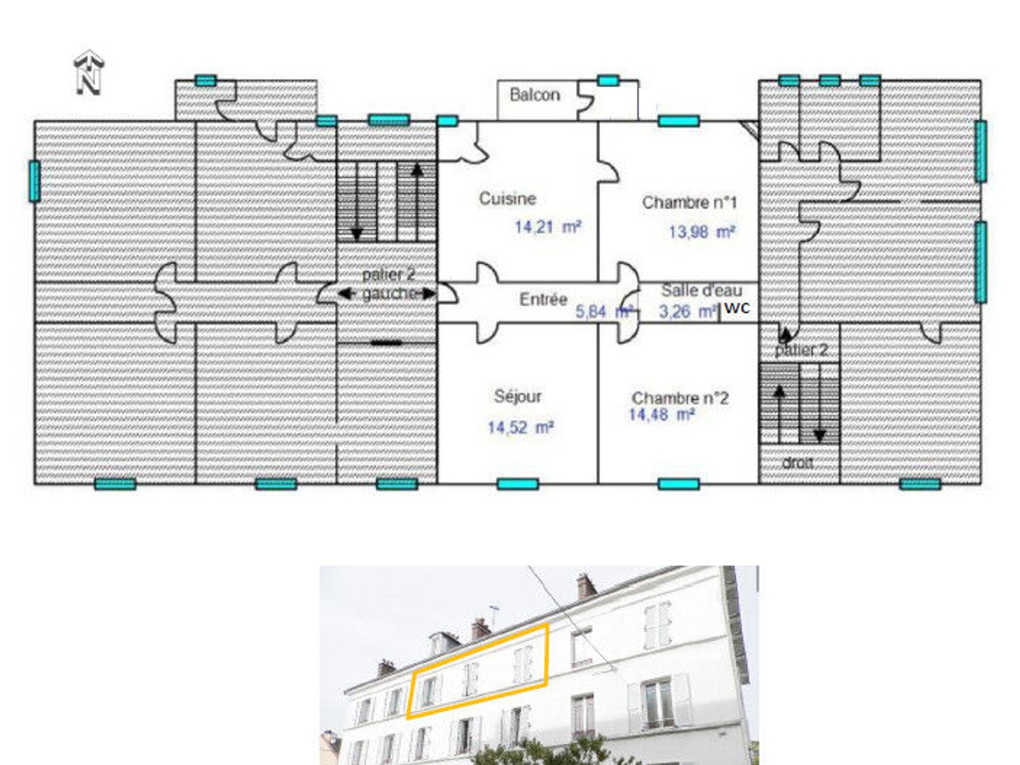 vente appartement - 4 pièce(s)