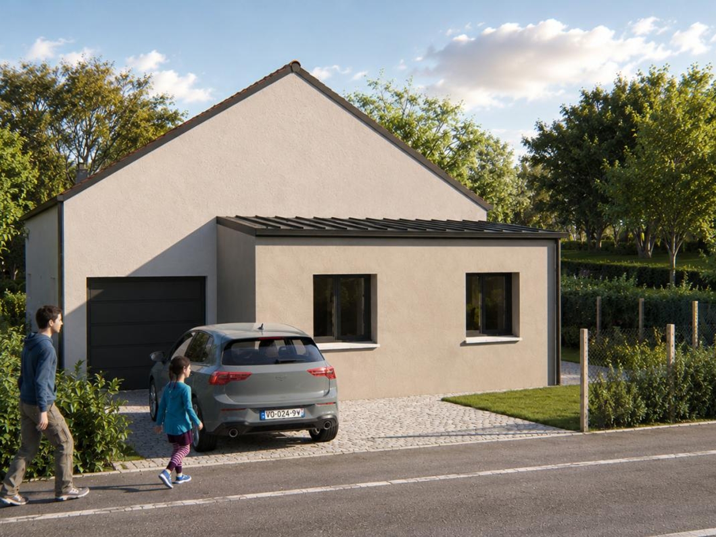 Terrain + maison 88 m²