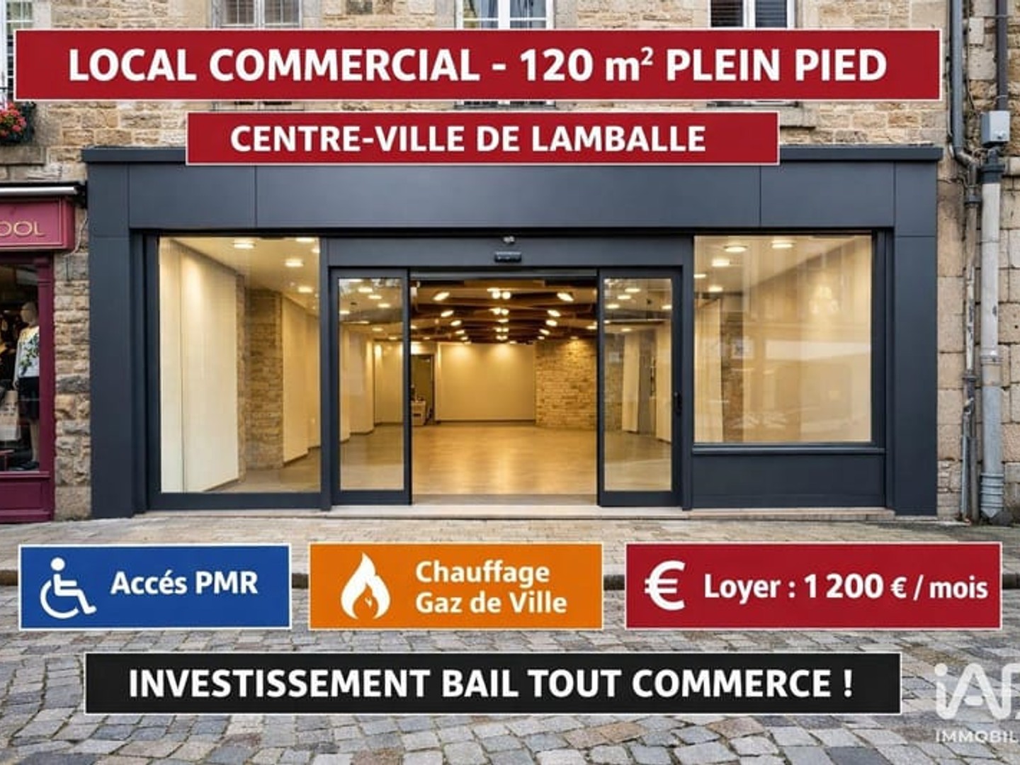 Immeuble commercial 100 m²