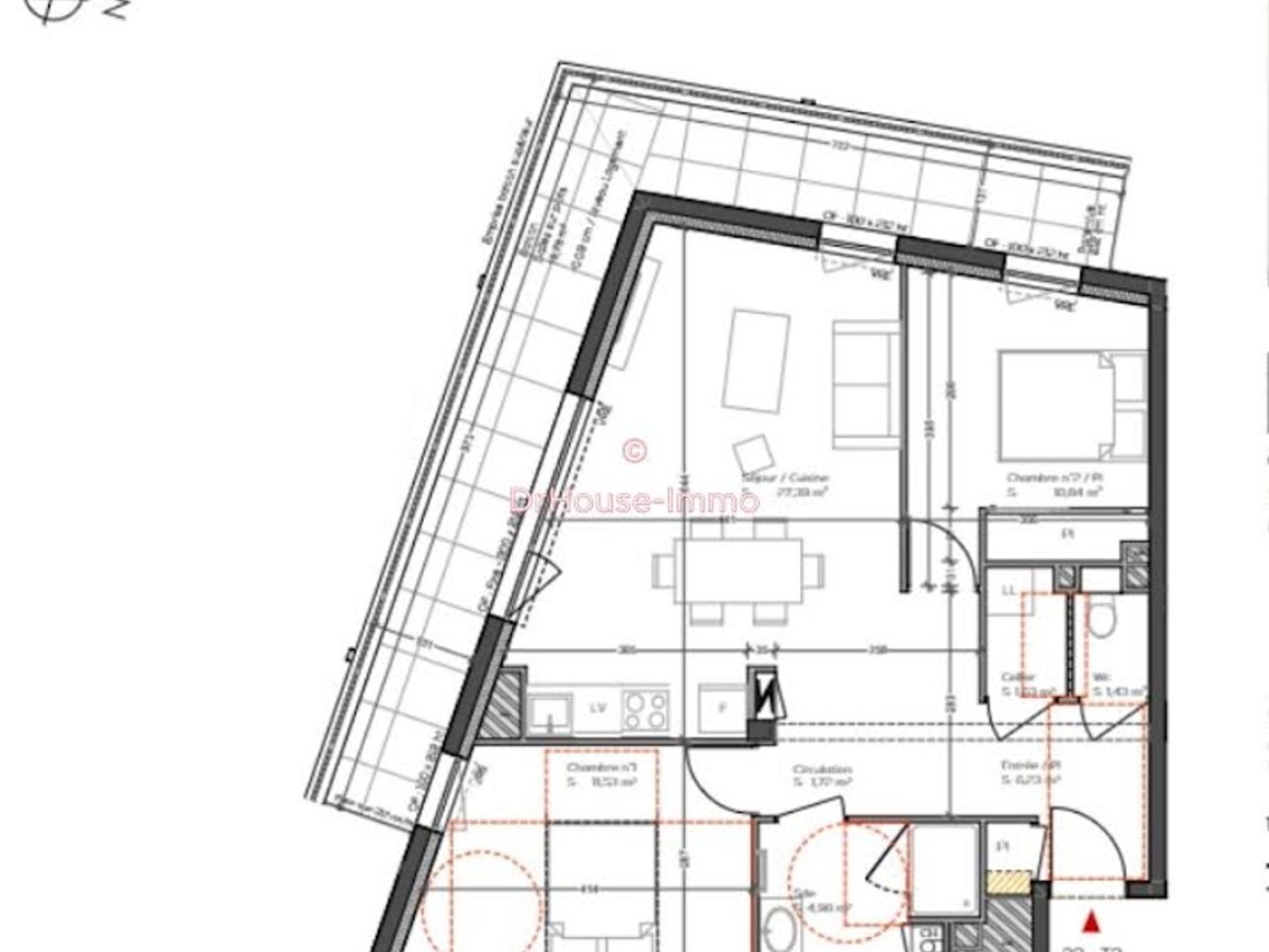Appartement 3 pièces 66 m²