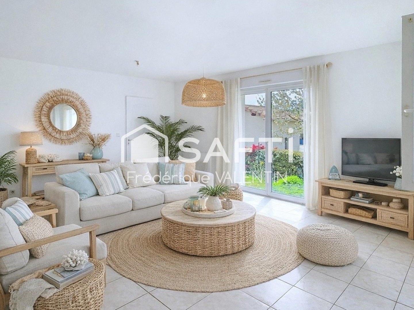 Garidech Maison de plain-pied , jardin et garage.