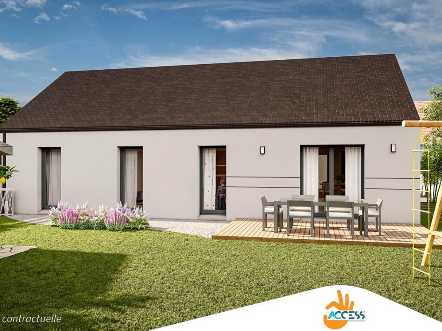 Terrain + maison 90 m²