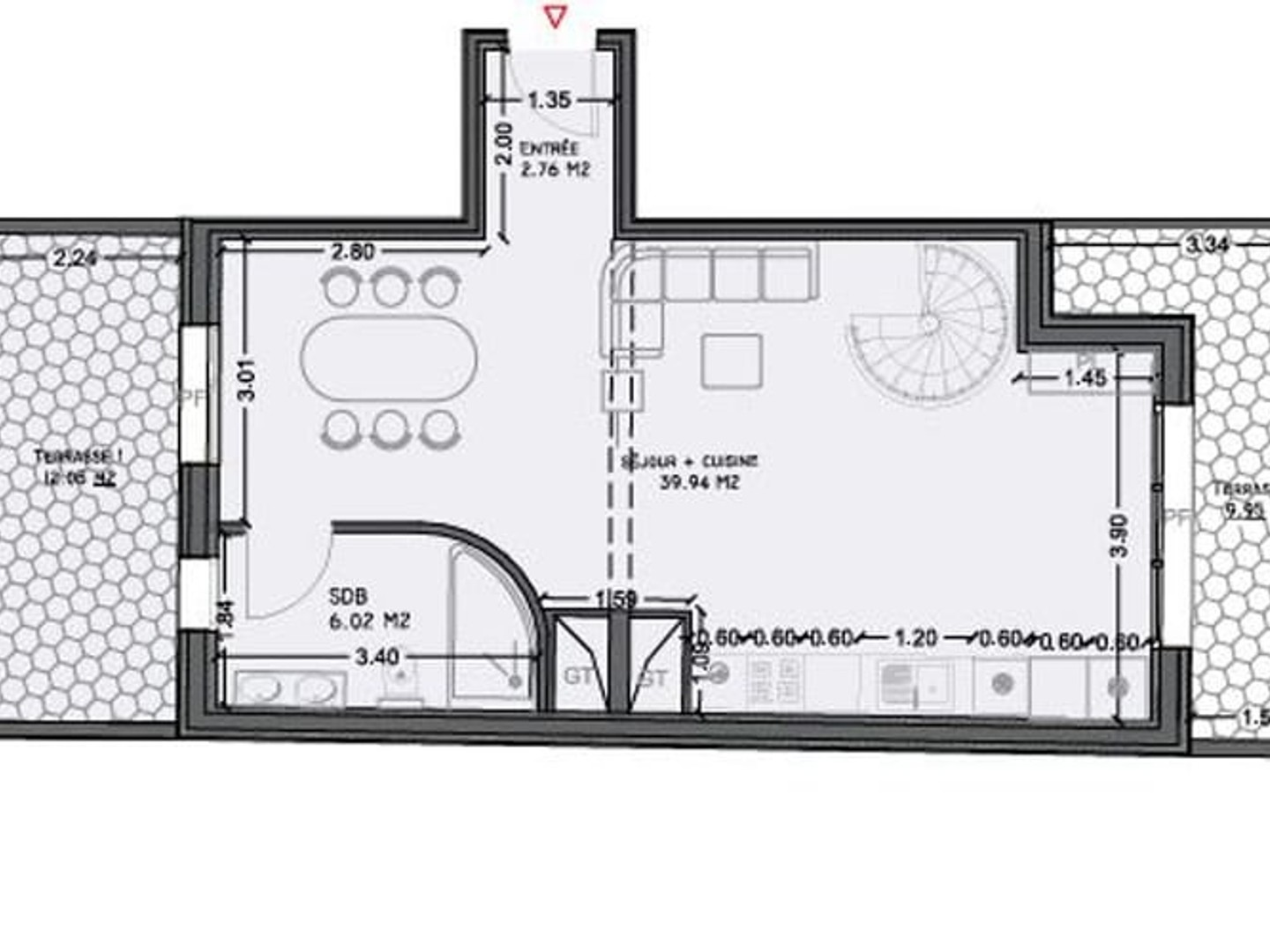 Appartement 3 pièces 83 m²