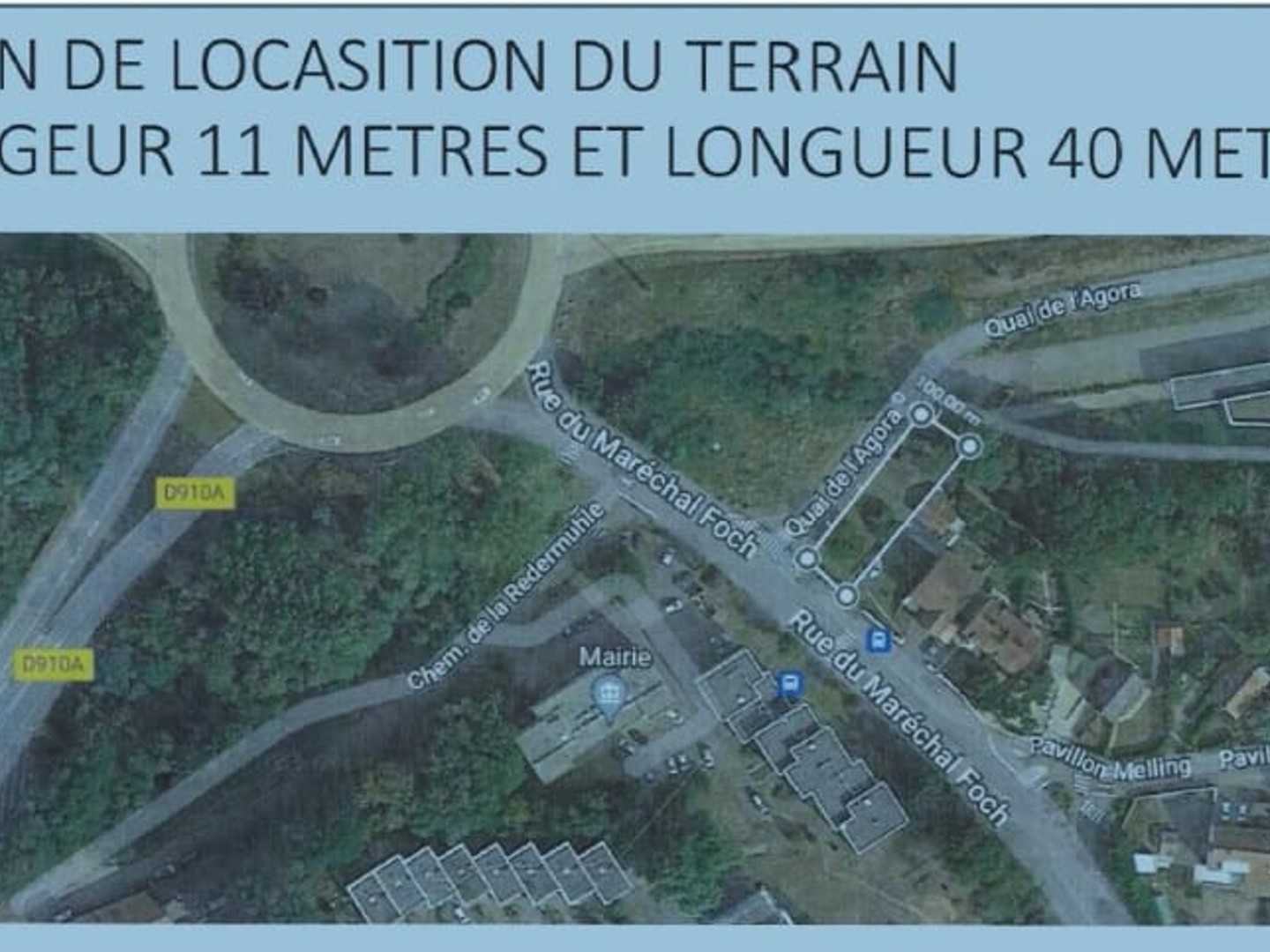Terrain 500 m²