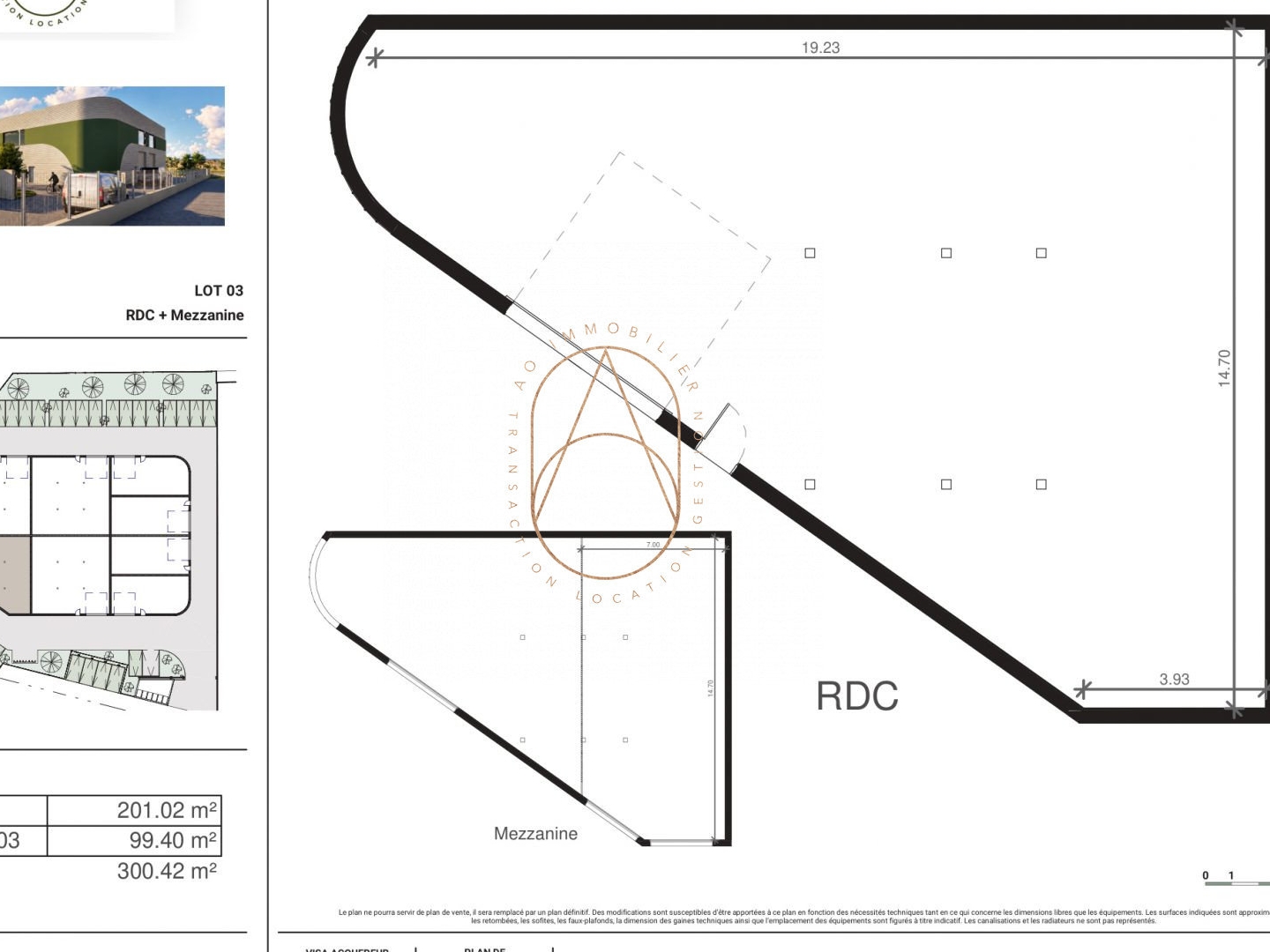 Locaux à vendre - 301m2 - Lunel (34400)