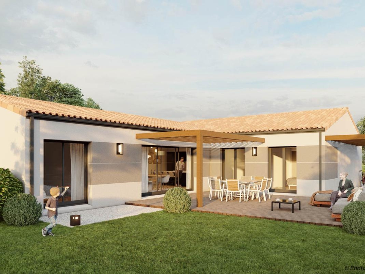 Terrain + maison 117 m²