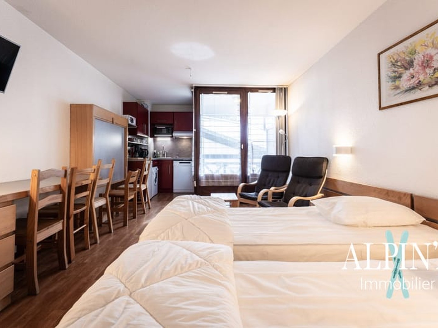 Studio 1 pièce 28 m²