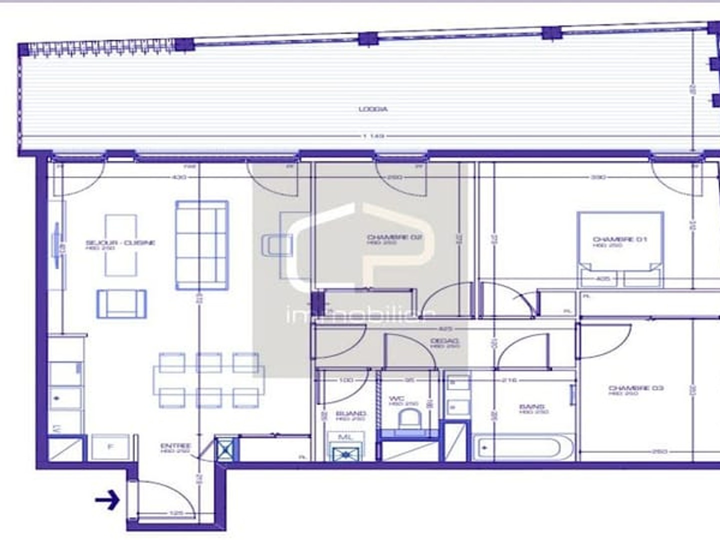 Appartement 4 pièces 79 m²