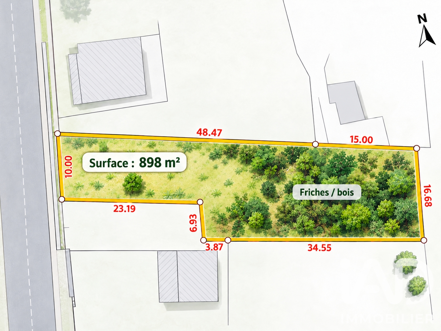 Terrain à vendre - 898m2 - Sainte-Marie-À-Py (51600)