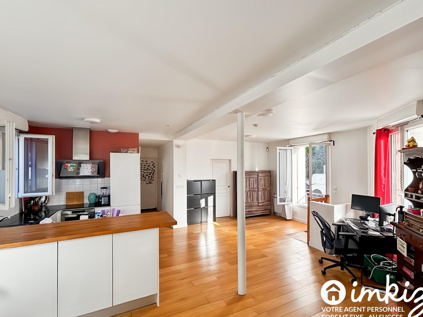 Bel Appartement 2 pièces 75m2 au total avec cour