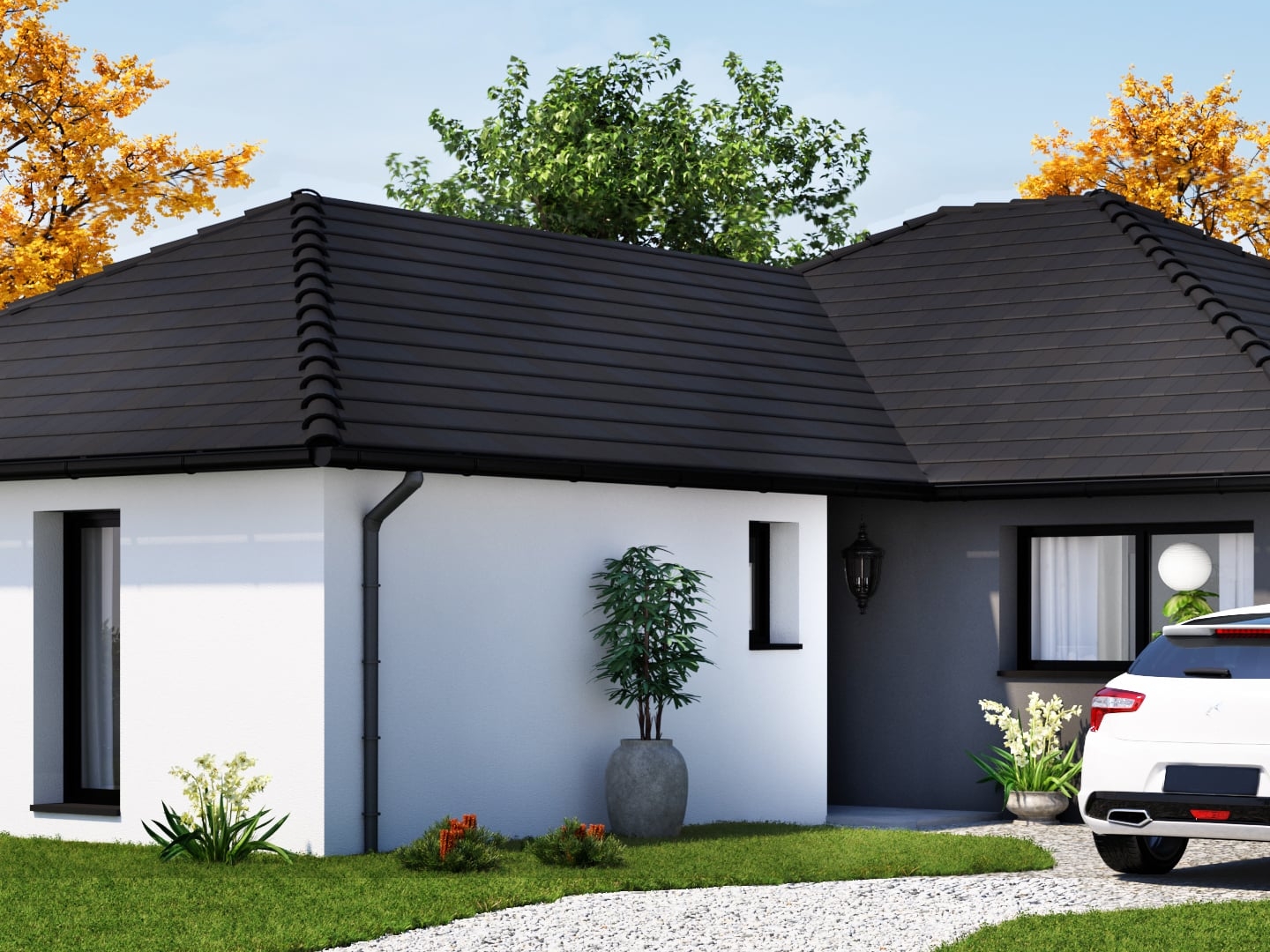 Terrain + maison 136 m²