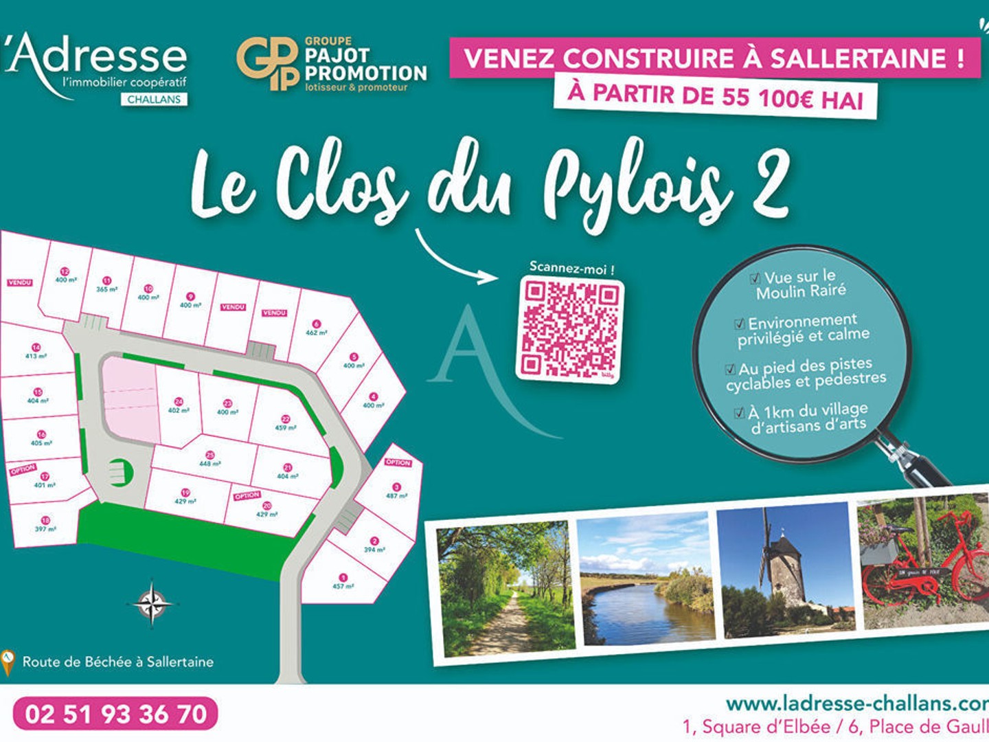 Terrain Sallertaine 404 m2
