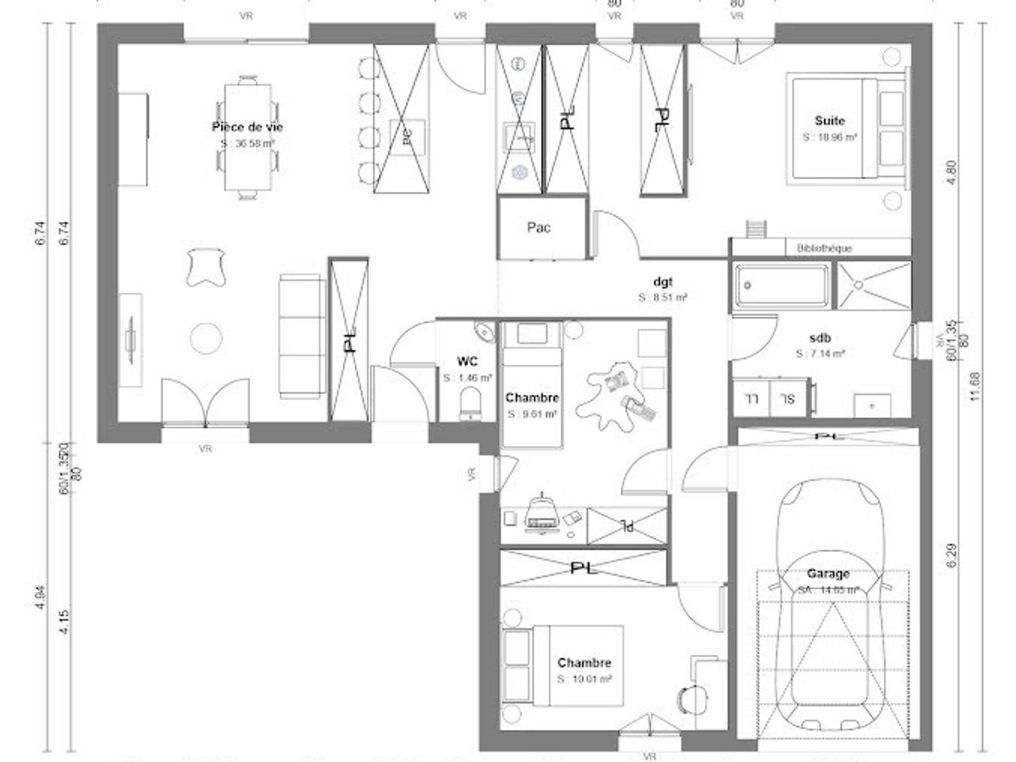 Maison à vendre - 4 pièces - 92m2 - Soissons (02200)