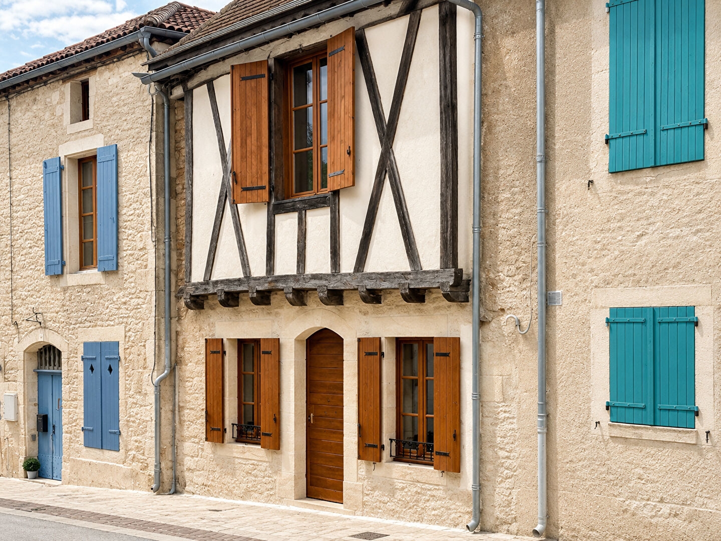 LOT - Puy-l'Évêque - Maison en pierre de caractère rénovée comprenant 3 chambres et un espace polyvalent pouvant servir de local commercial ou de studio