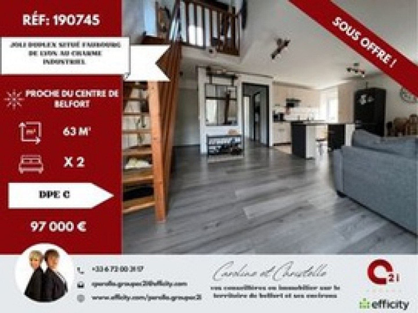 Appartement 62 m²