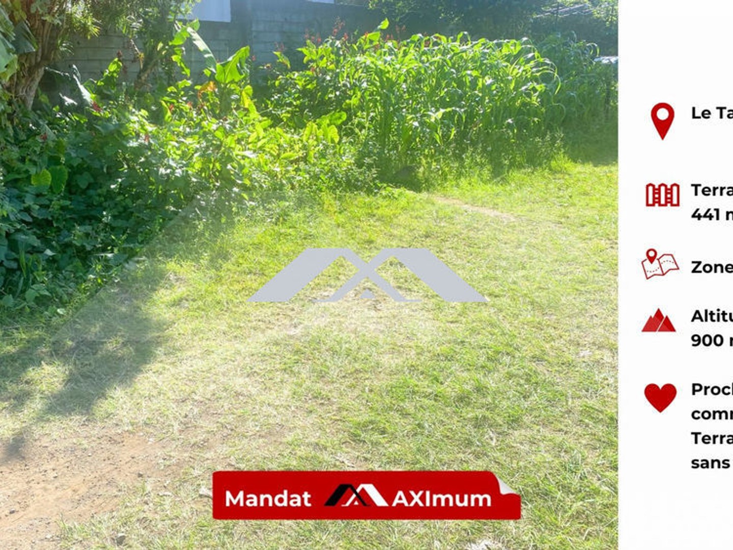 Terrain plat 441 m² Tampon