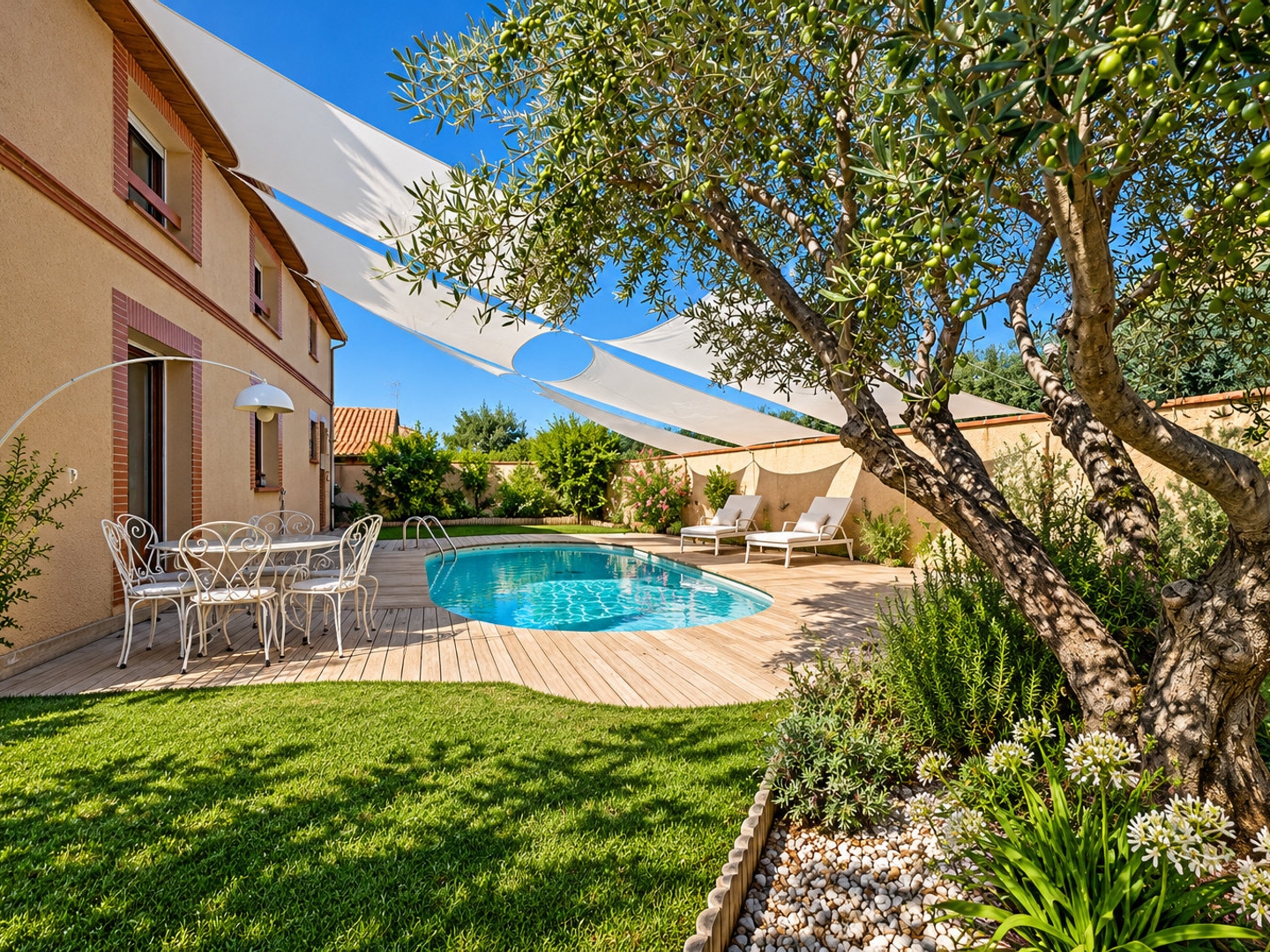 Maison familiale avec piscine et jardin arboré à Colomiers