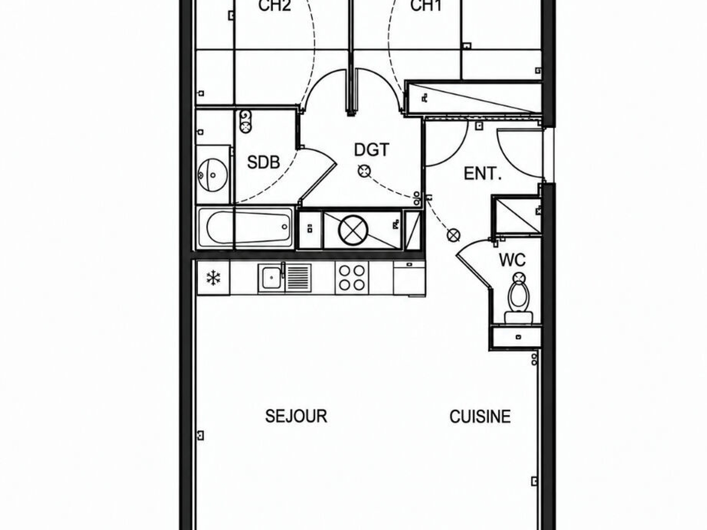 Appartement à vendre - 3 pièces - 65m2 - Courbevoie (92400)