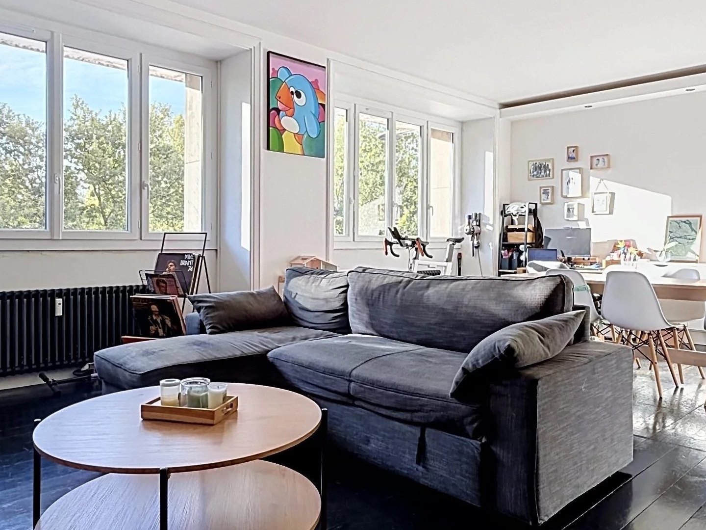 CALUIRE-ET-CUIRE - T3 TRAVERSANT 76 M² - VUE RHÔNE & TÊTE D'OR