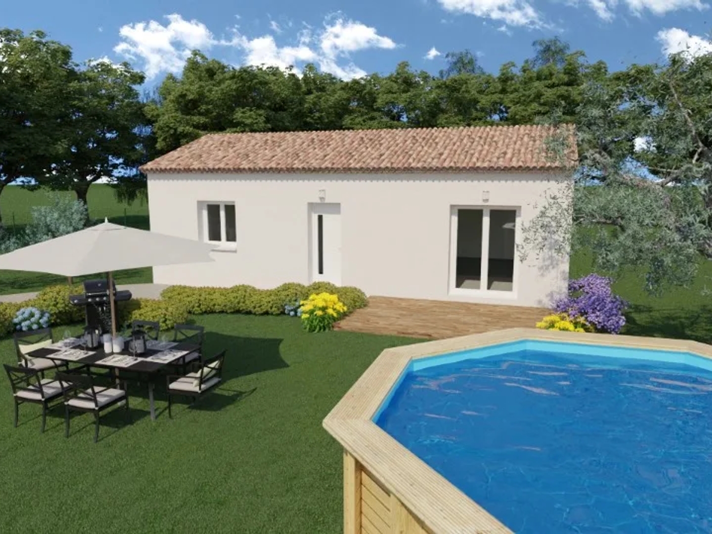 Maison neuve 3 pièces 59 m²