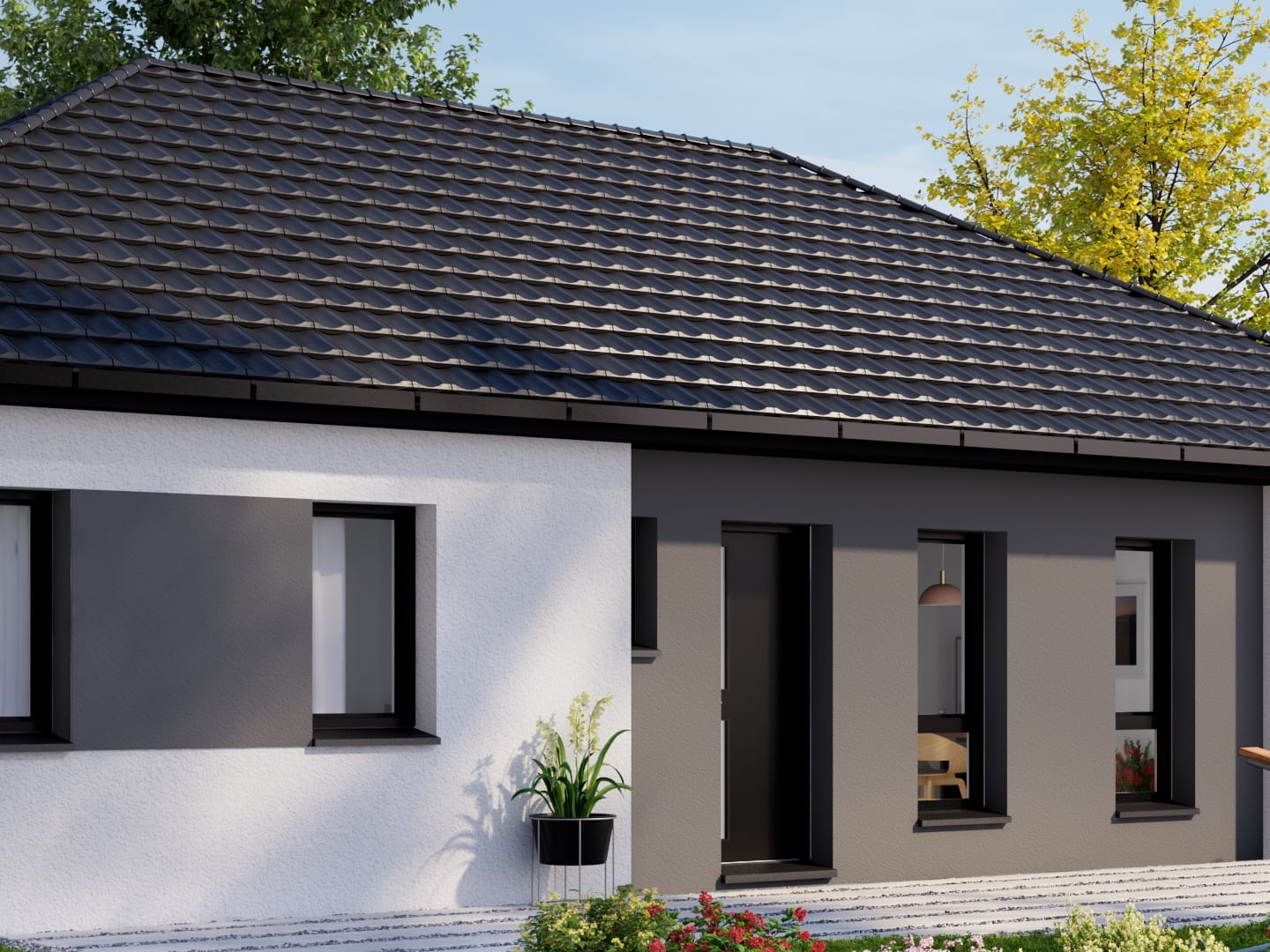 Terrain + maison 90 m²