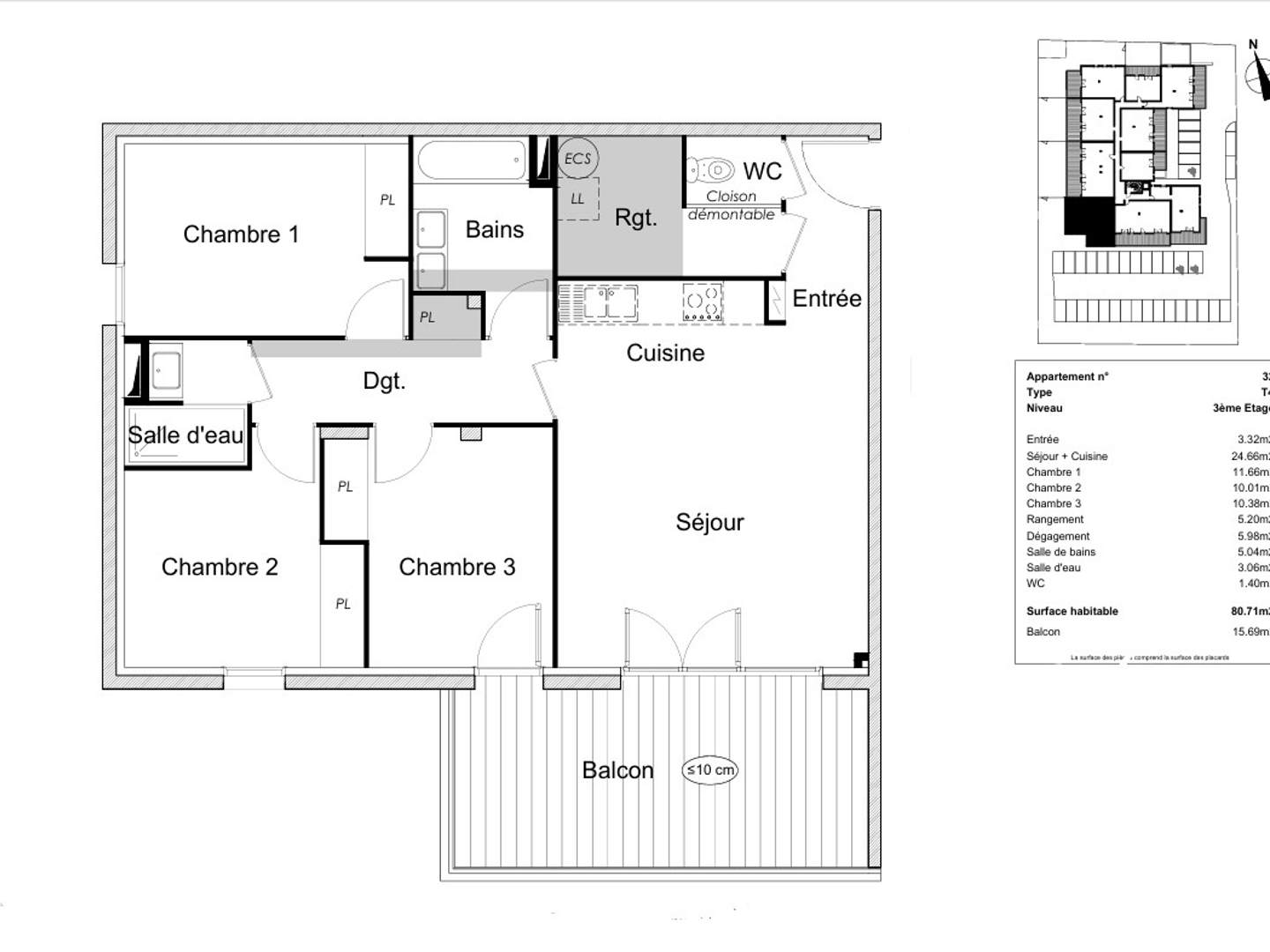 Appartement à vendre - 4 pièces - 80m2 - Valras-Plage (34350)