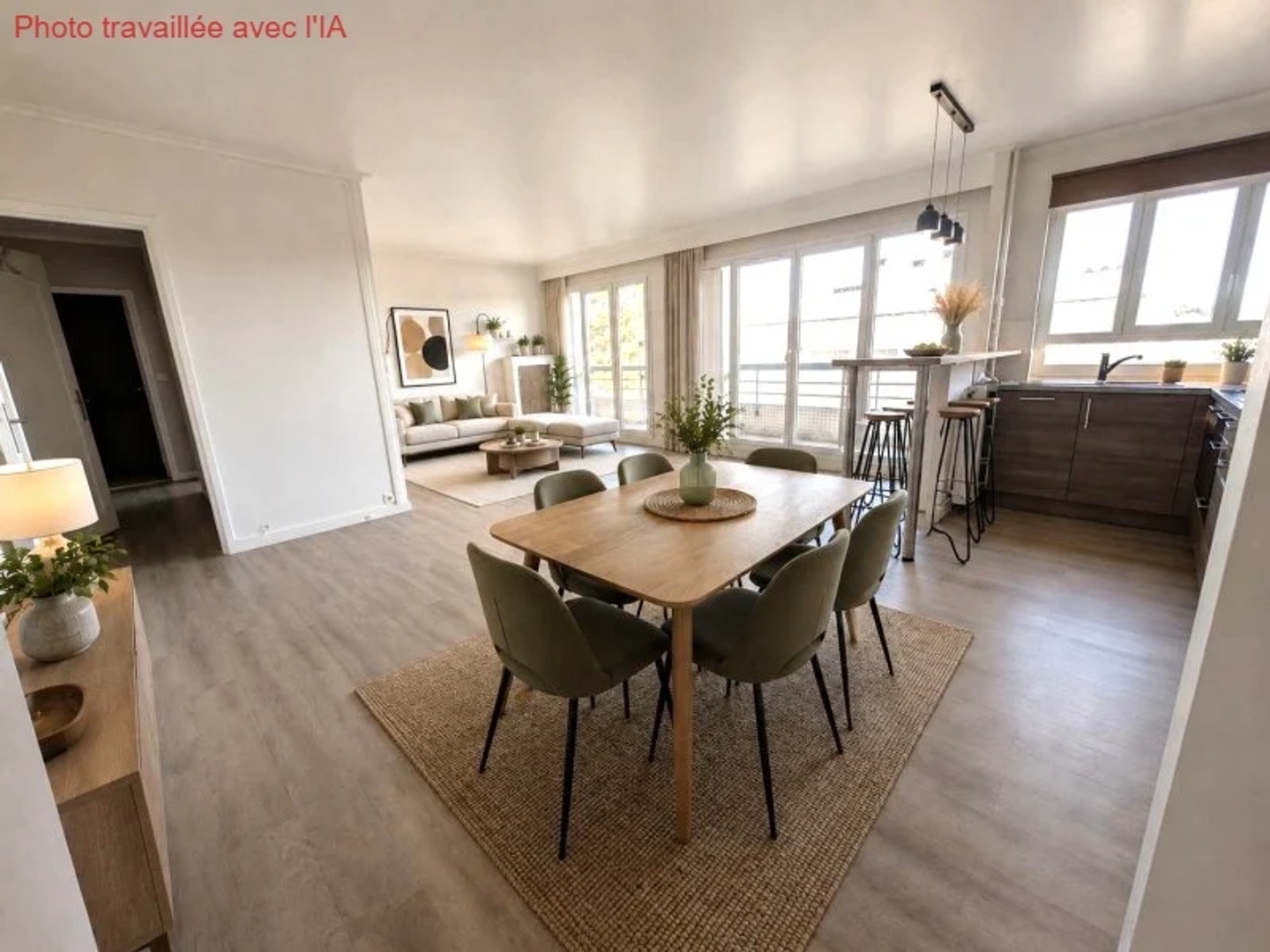 Appartement 3 pièces 61 m²