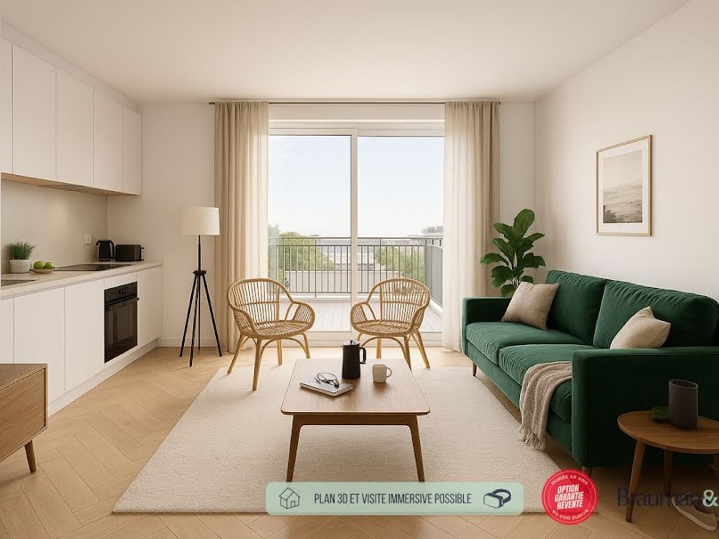 Appartement 1 pièce 36 m²