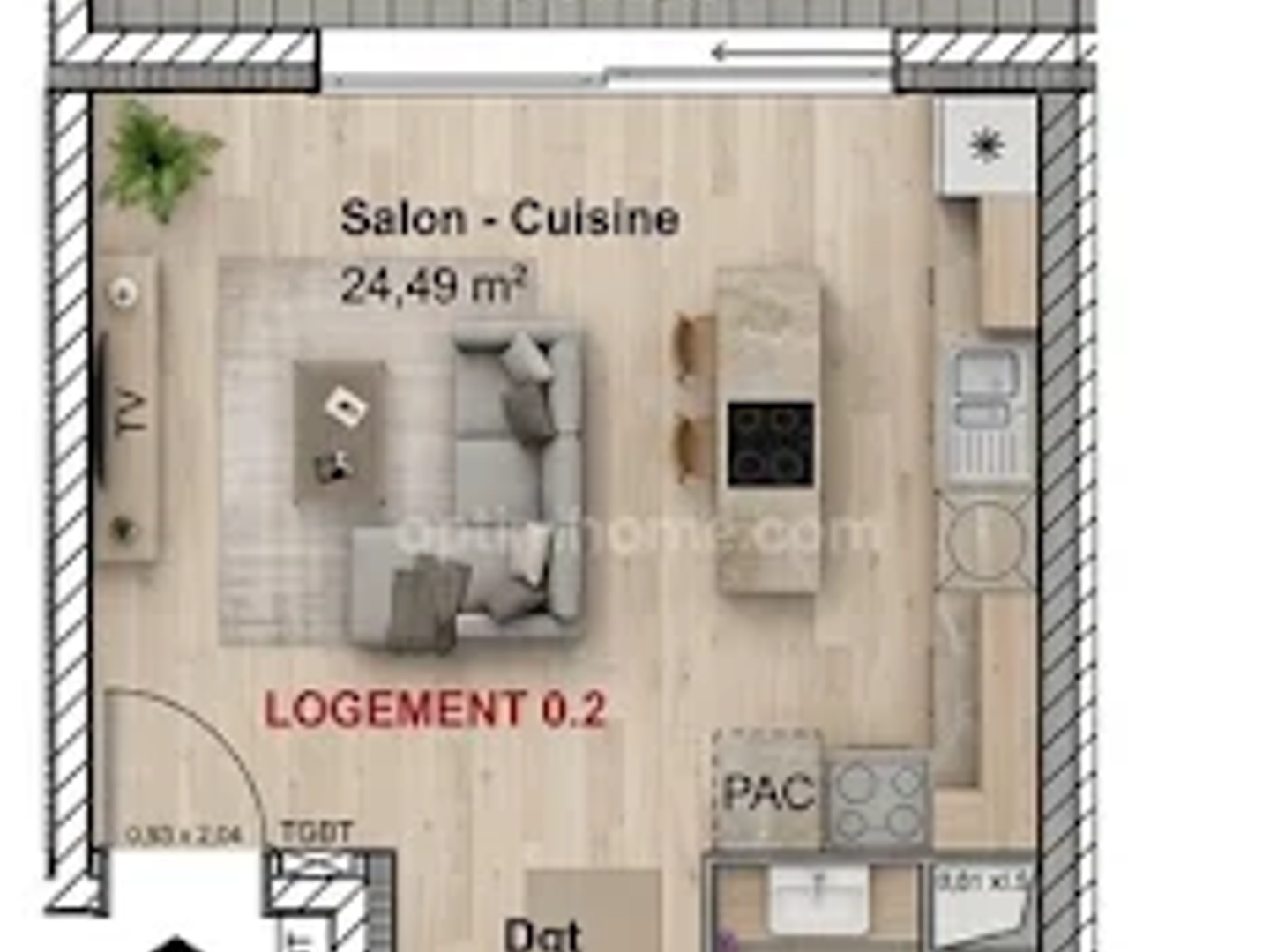 Appartement à vendre - 2 pièces - 47m2 - Cuvry (57420)