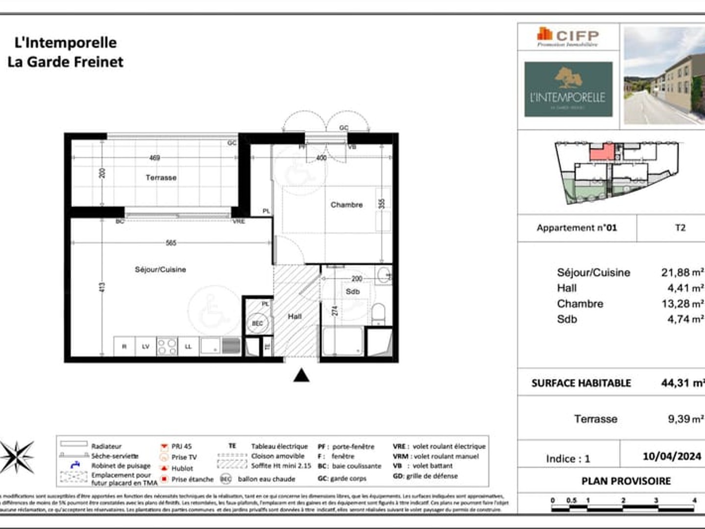 Appartement à vendre - 2 pièces - 44m2 - La Garde-Freinet (83680)