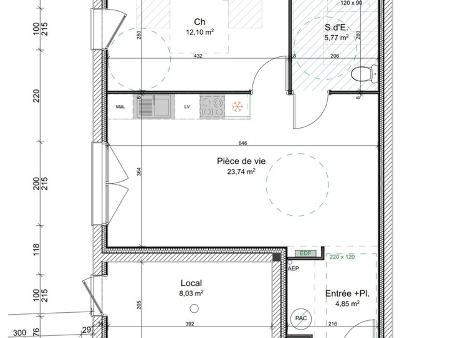 Appartement T2 récent avec terrasse Hyper centre Redon Résidence sécurisée
