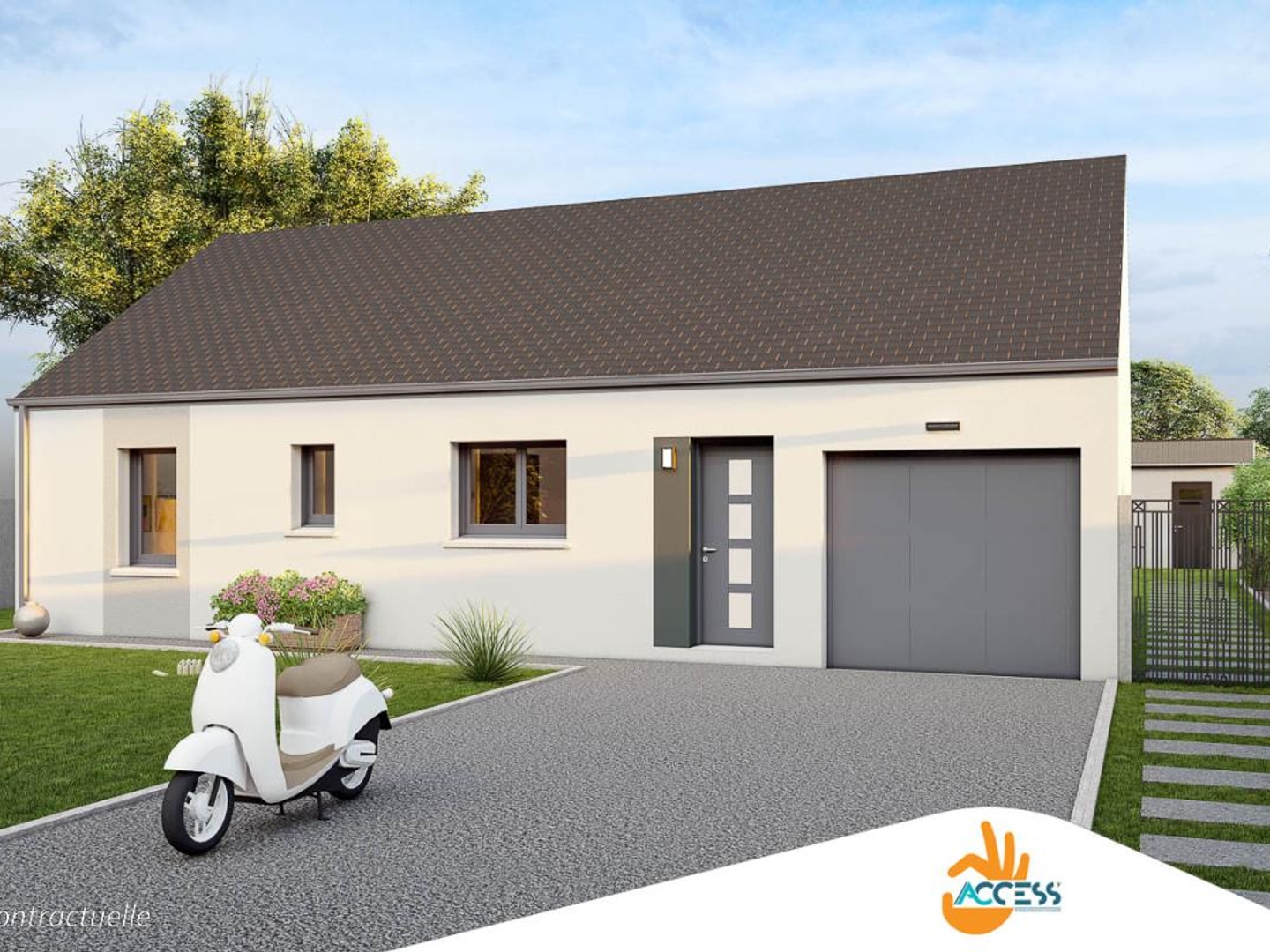 Terrain + maison 93 m²