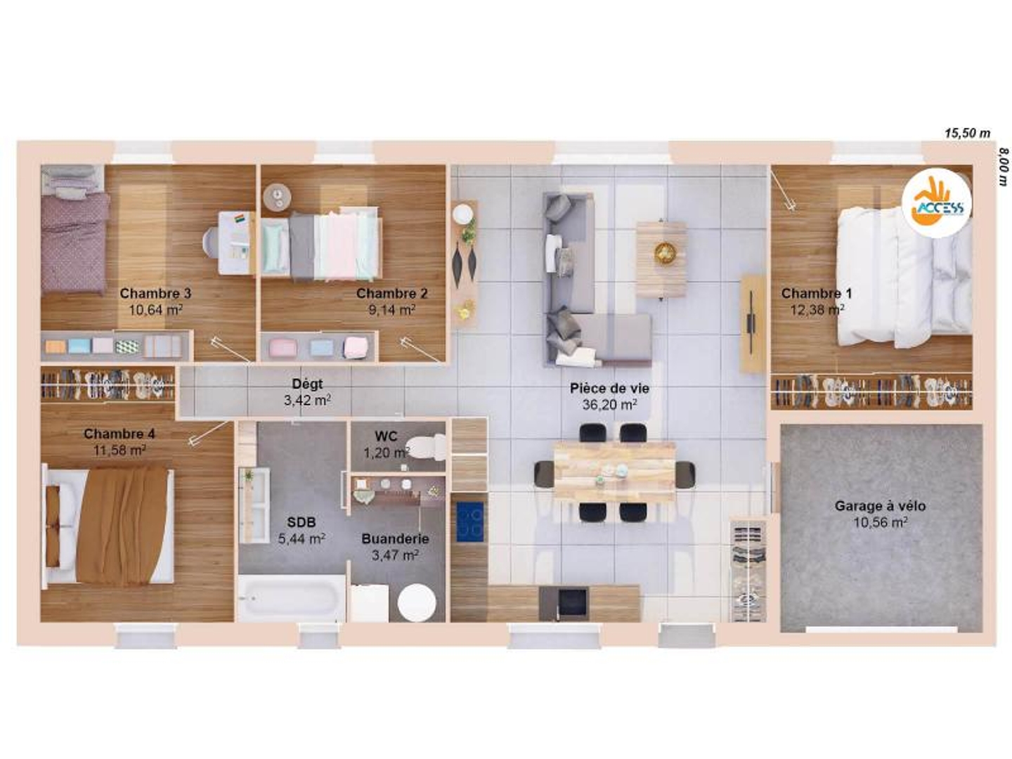 Maison à vendre - 93m2 - Sorigny (37250)
