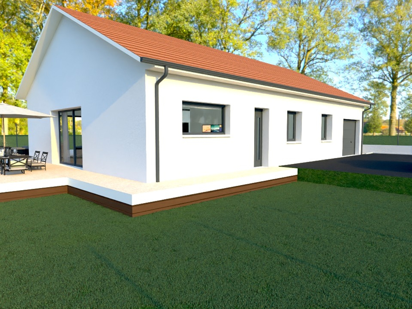 Terrain + maison 100 m²