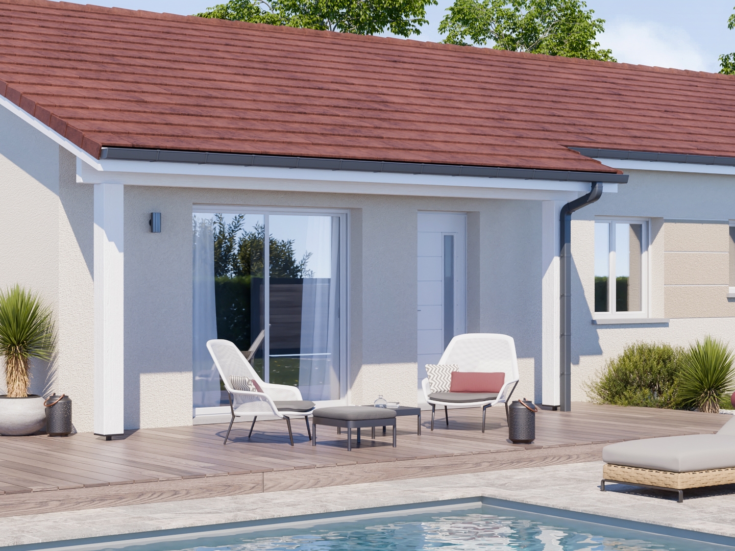 Maison à vendre - 100m2 - Villeneuve-De-Marc (38440)
