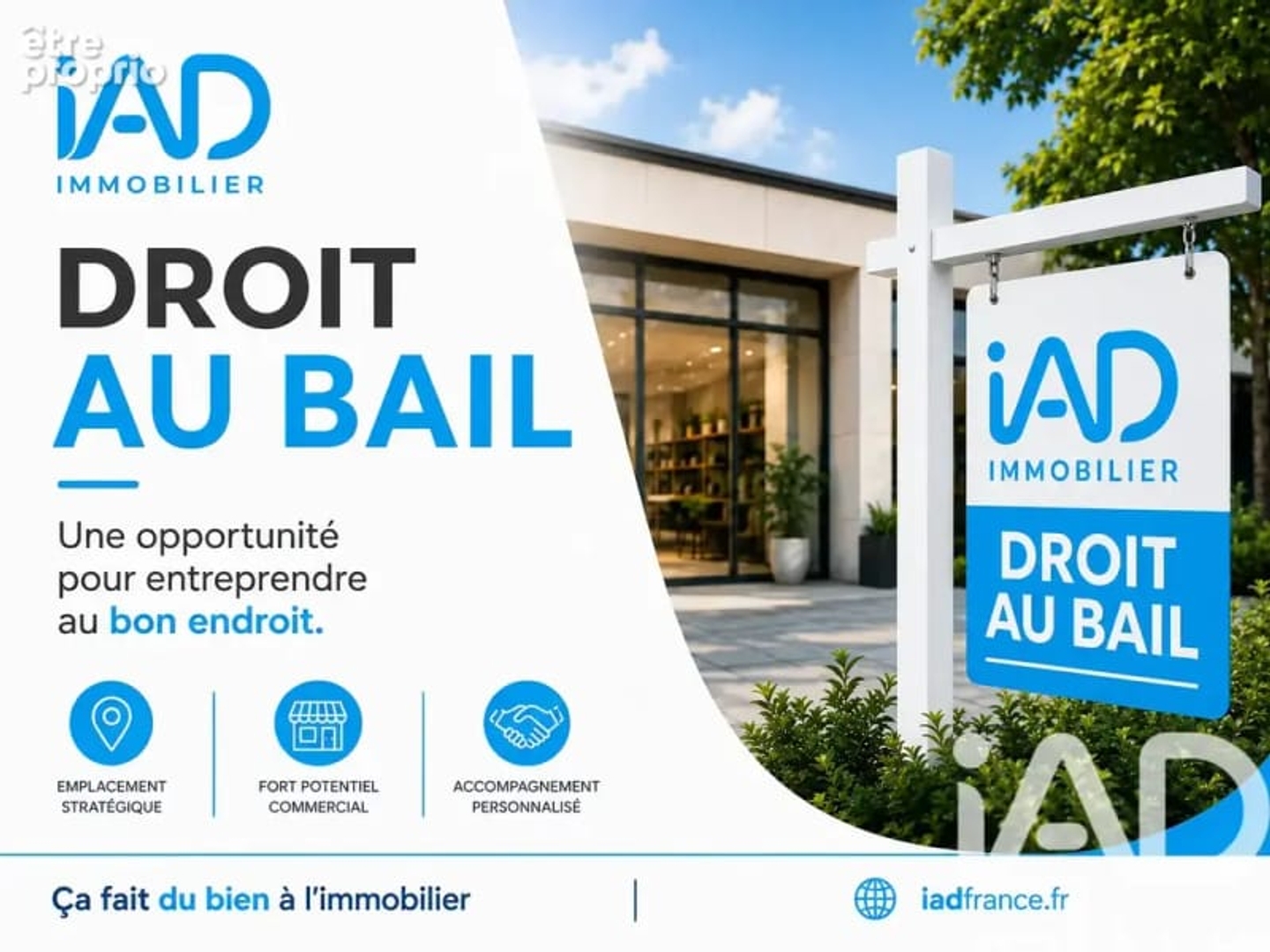 Commerce 1 pièce 35 m²