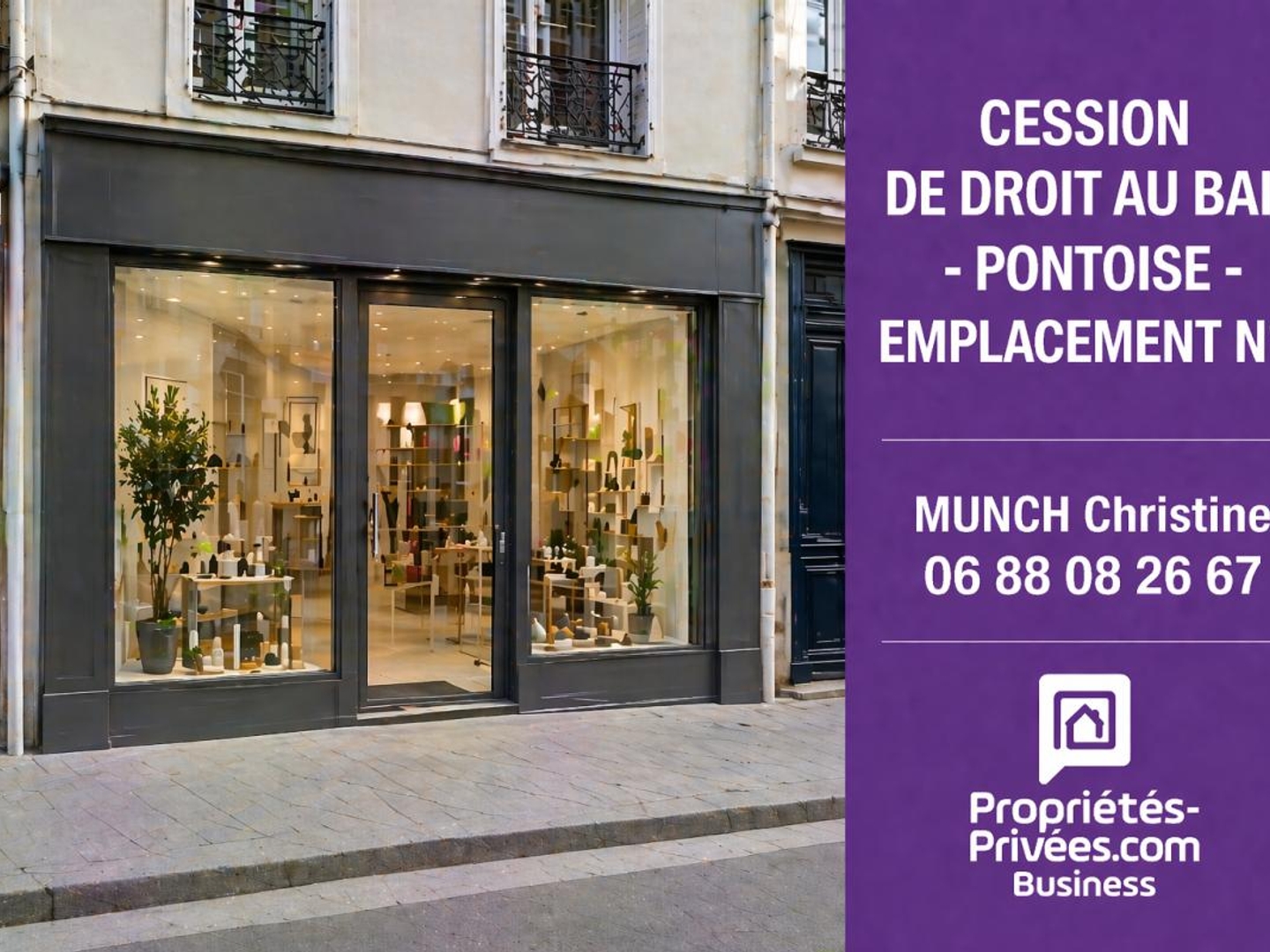 Magasin à vendre - 1 pièce - 51m2 - Pontoise (95300)