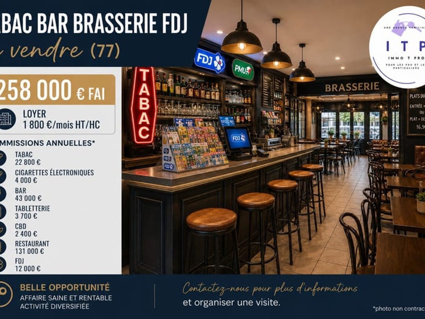 Local commercial 300 m²