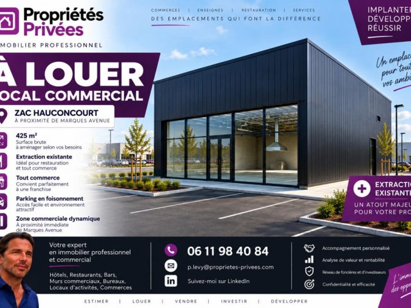 Commerce 1 pièce 425 m²