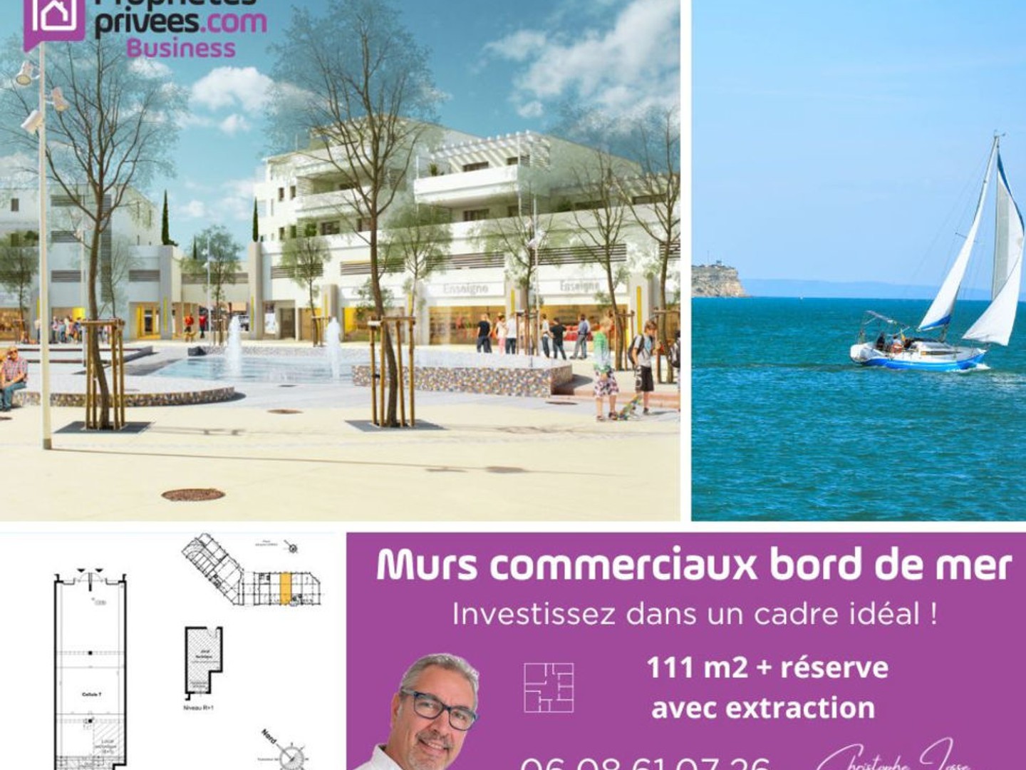 PORT LEUCATE - MURS COMMERCIAUX 111 m²