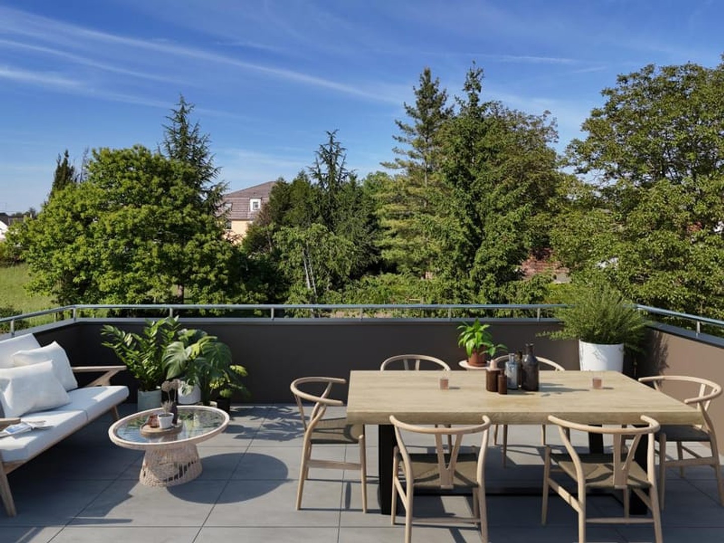 Grand T2 avec immense terrasse