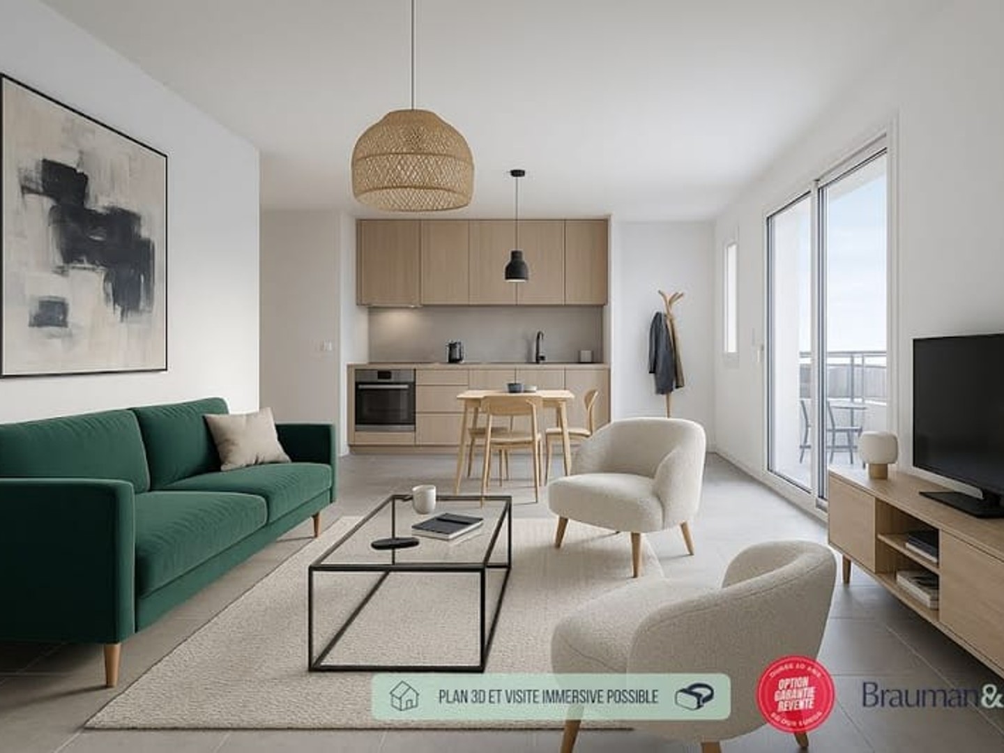 Appartement 2 pièces 42 m²