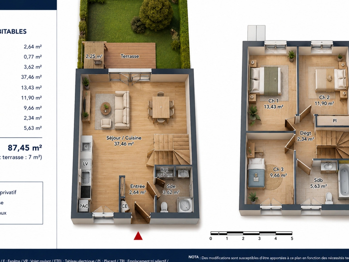 Maison 4 pièces 87 m²