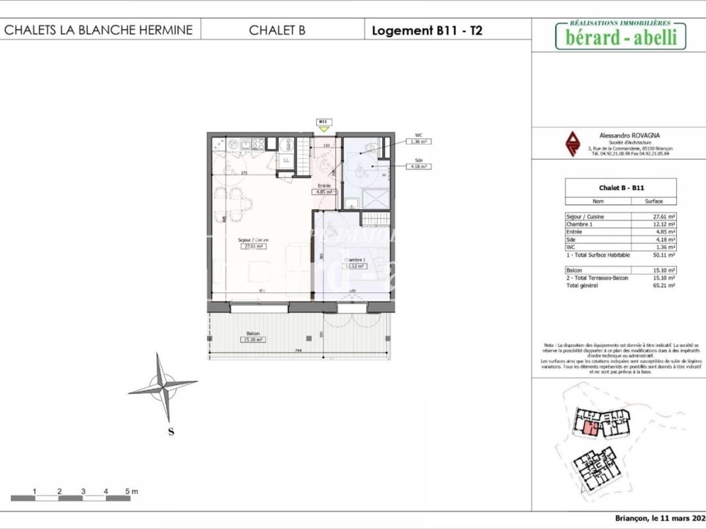 Appartement à vendre - 2 pièces - 50m2 - La Salle-Les-Alpes (05240)