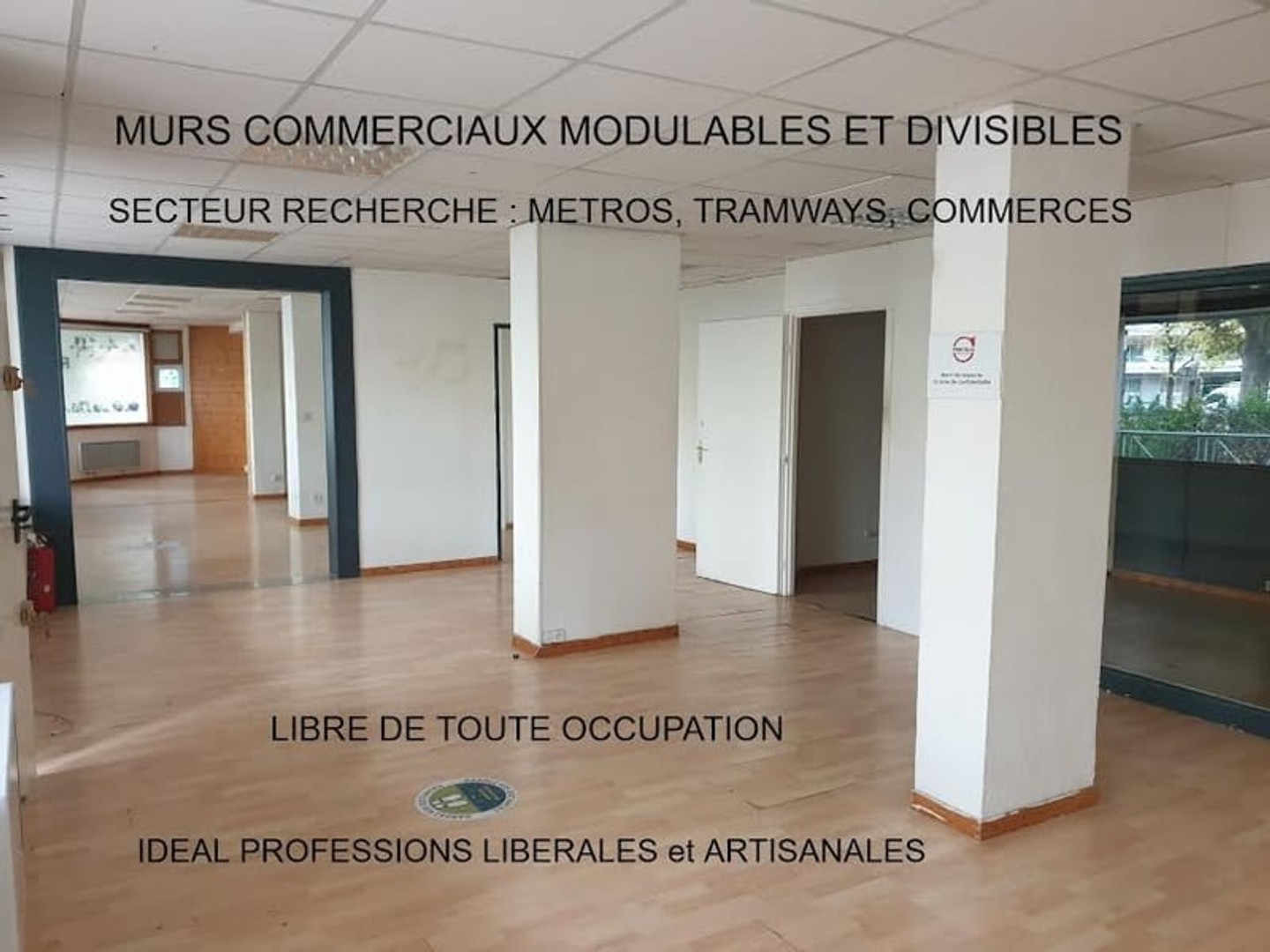 Bureaux 4 pièces 62 m²