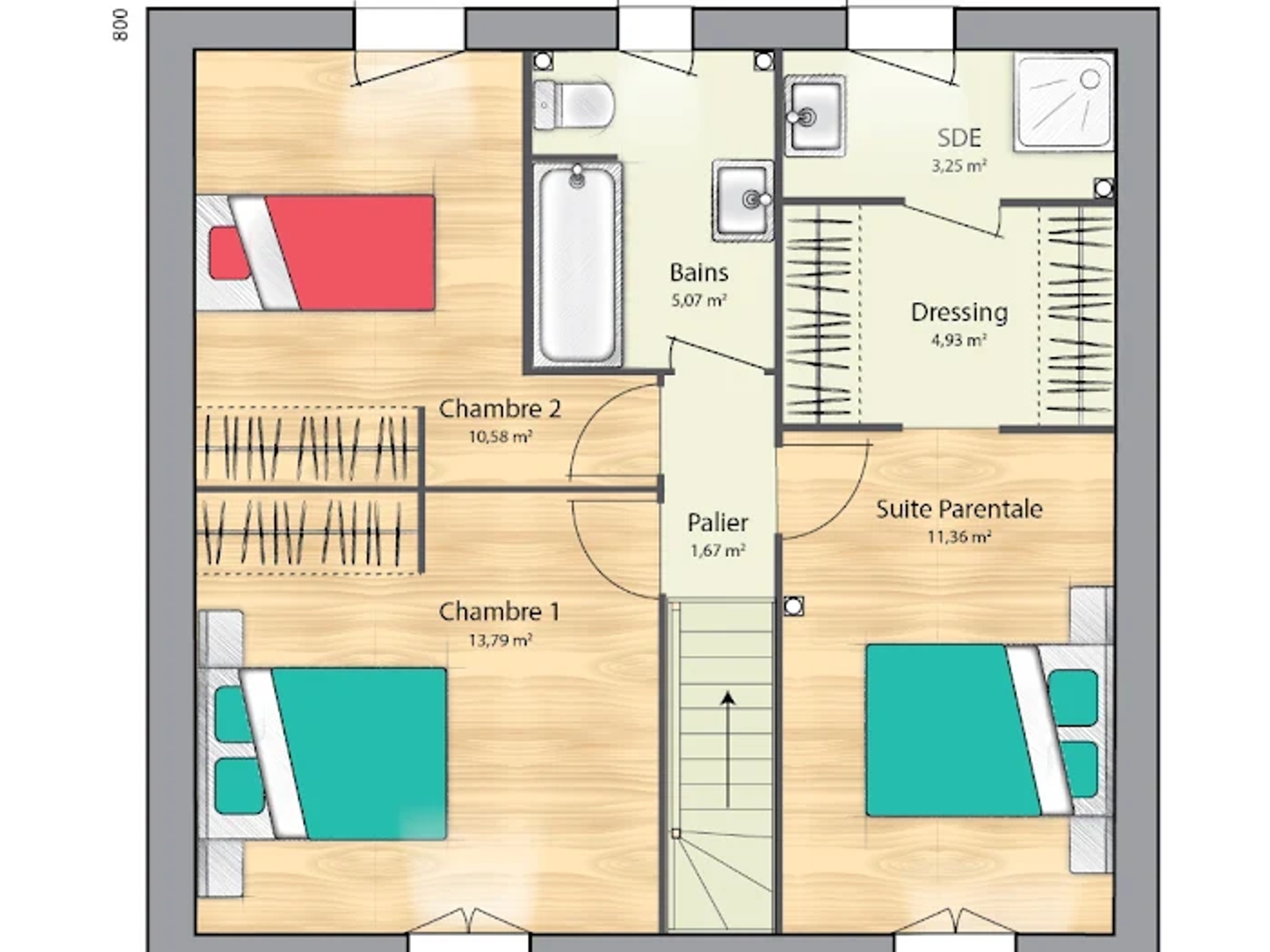 Maison neuve 5 pièces 89 m²