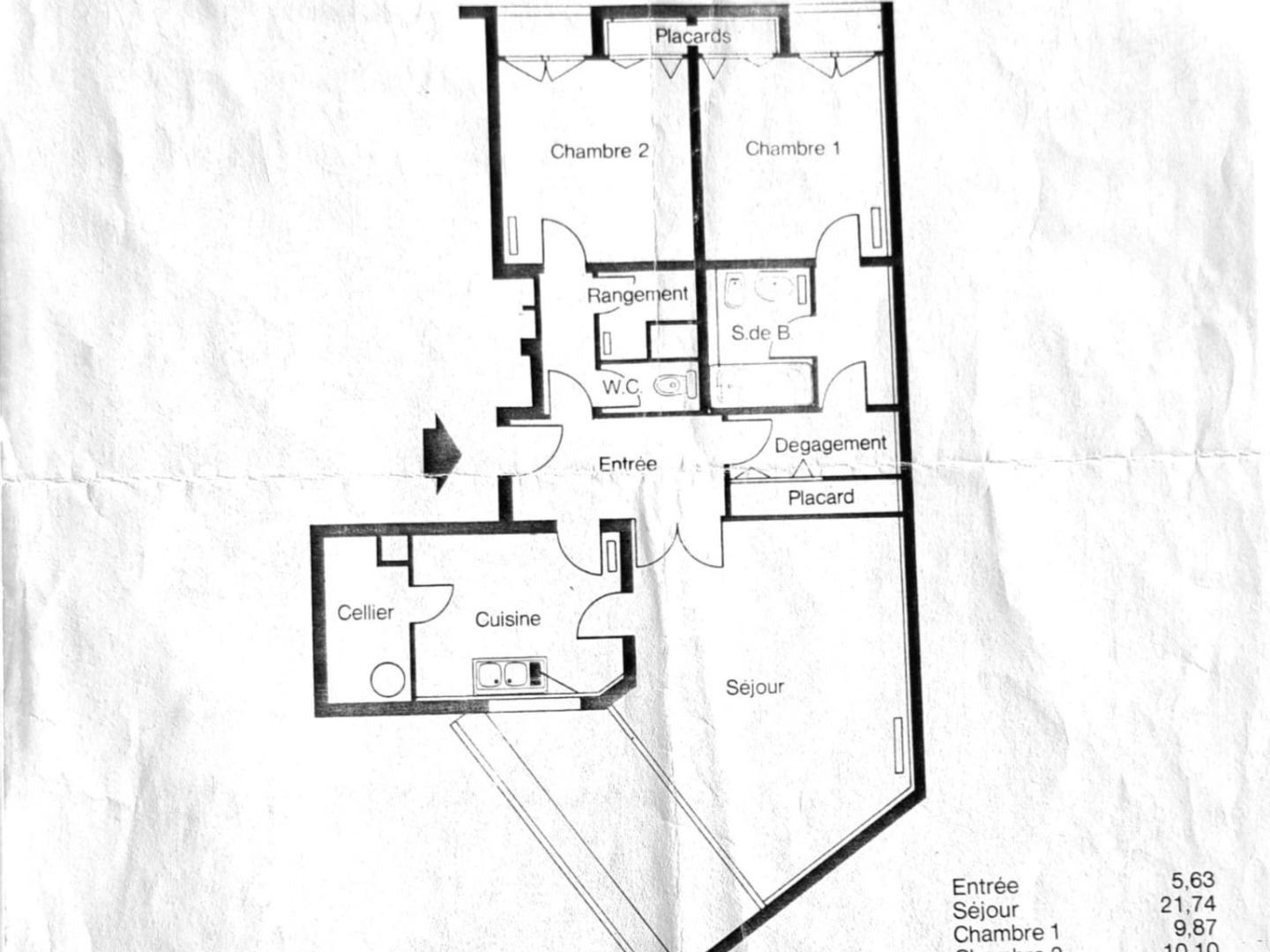 Appartement à vendre - 3 pièces - 22m2 - Rosny-Sous-Bois (93110)