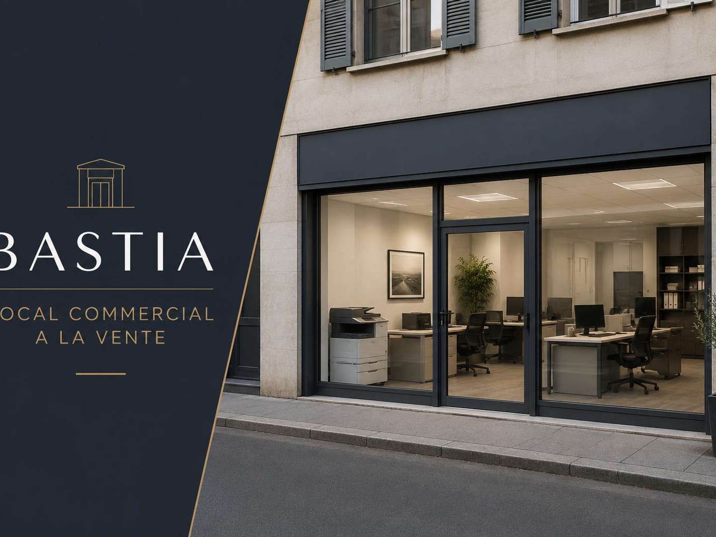 Vente local commercial bureaux 6 pièces à Bastia